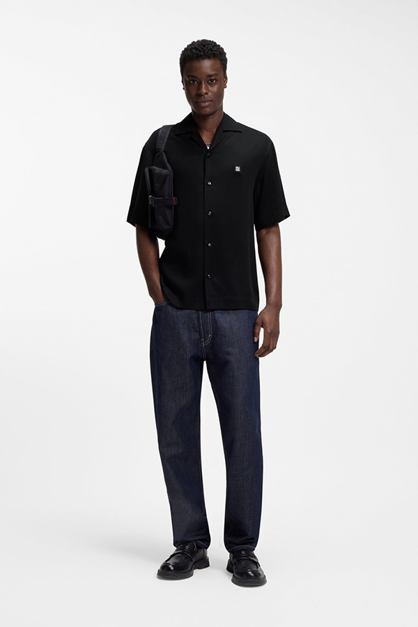 ΠΟΥΚΑΜΙΣΟ HUGO - 001 ΜΑΥΡΟ